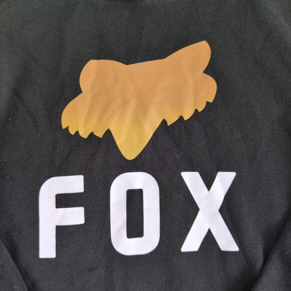 Fox Racing Women's Black Pullover Hoodie Whiite/Orange Graphic, XL - Picture 4 of 8